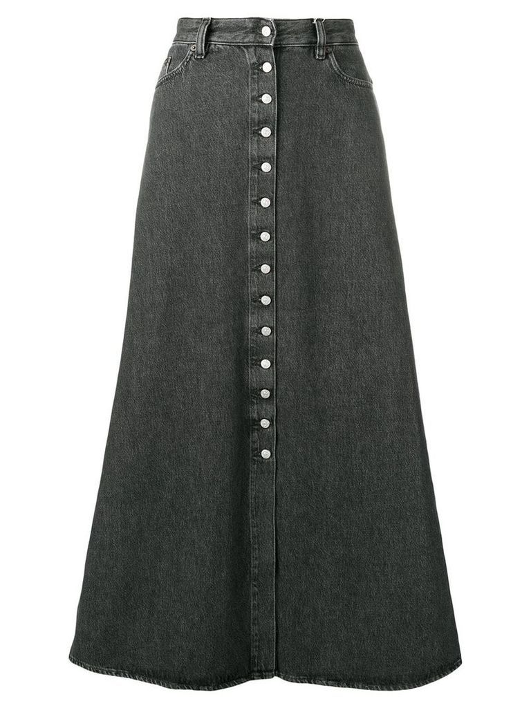 Mm6 Maison Margiela button-up denim skirt - Grey