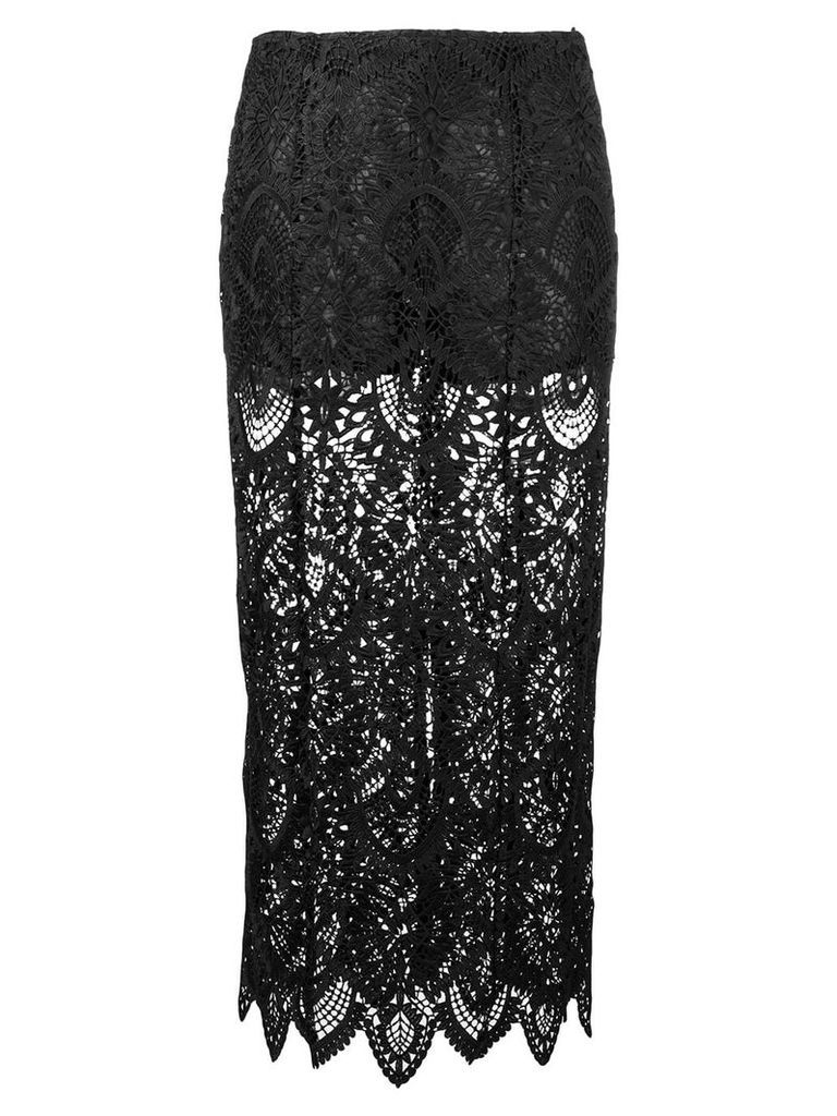 Dondup lace midi skirt - Black
