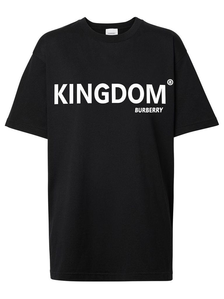 Burberry Kingdom print T-shirt - Black