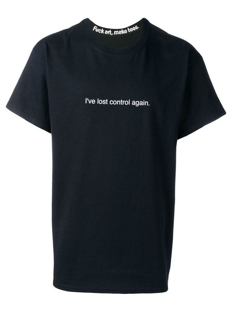 F.A.M.T. slogan print T-shirt - Black