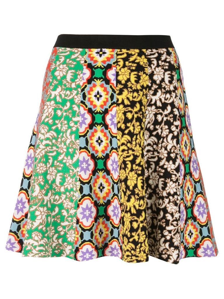 Alice+Olivia Bunnie combo mini skirt - Multicolour