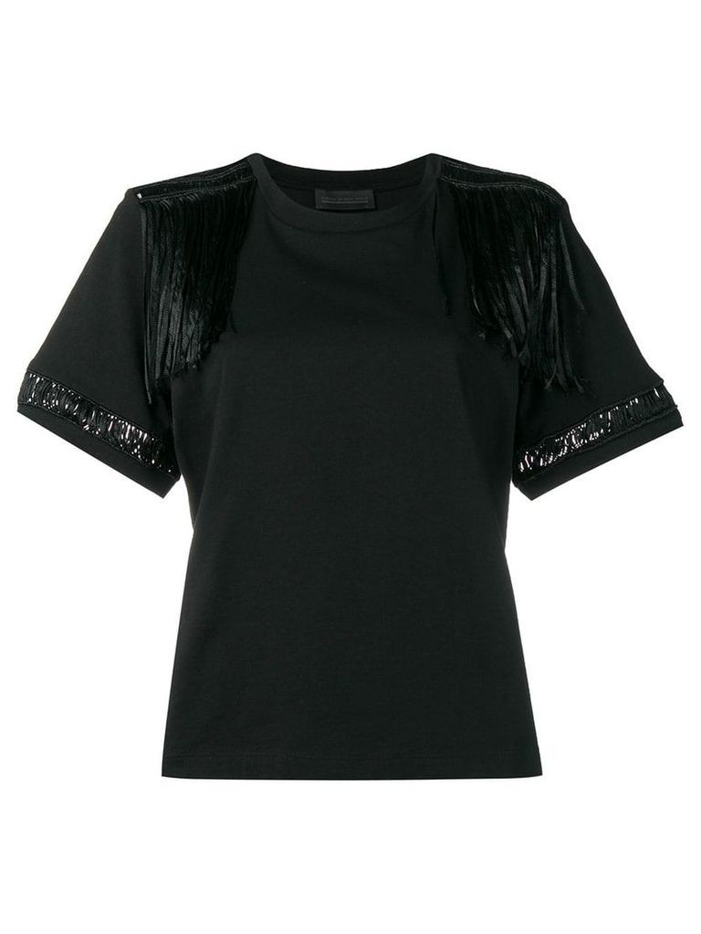 Diesel Black Gold jersey top with lace details