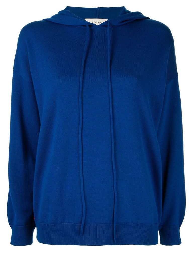 Ports 1961 long sleeve hoodie - Blue