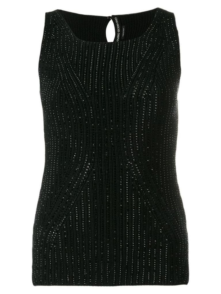 Ermanno Scervino cotton knit top - Black