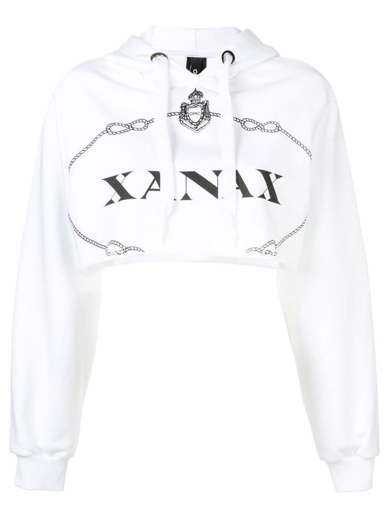 Omc Xanax cropped sweatshirt - White