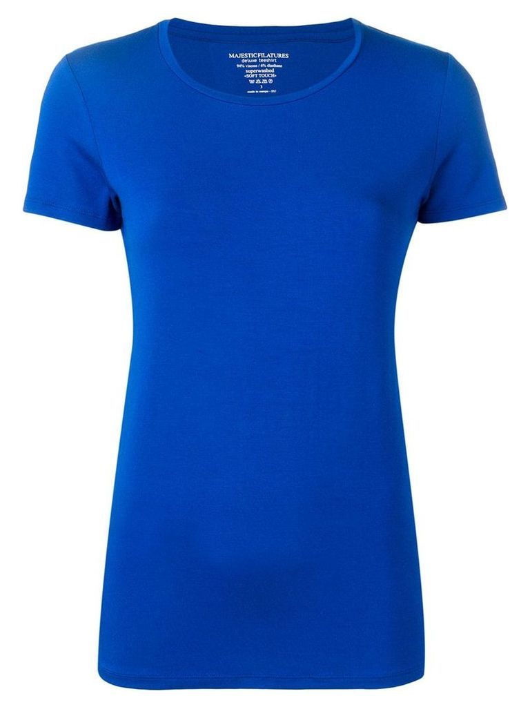 Majestic Filatures round neck fitted T-shirt - Blue