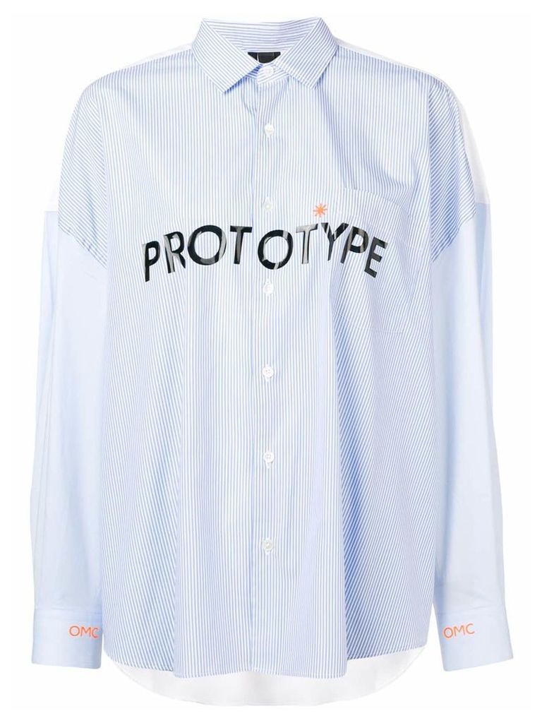 Omc 'Prototype' pinstripe shirt - Blue