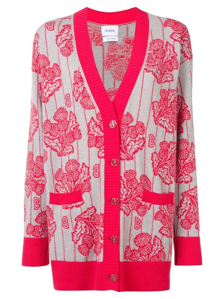 Barrie floral knitted cardigan - PINK