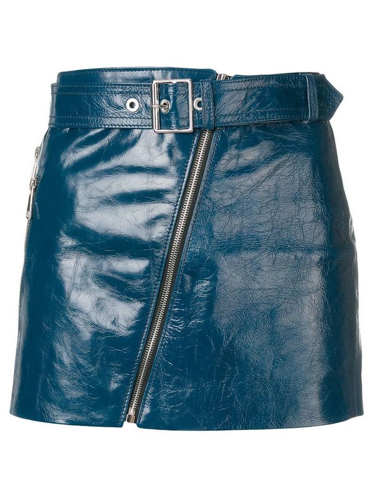 Manokhi biker skirt - Blue