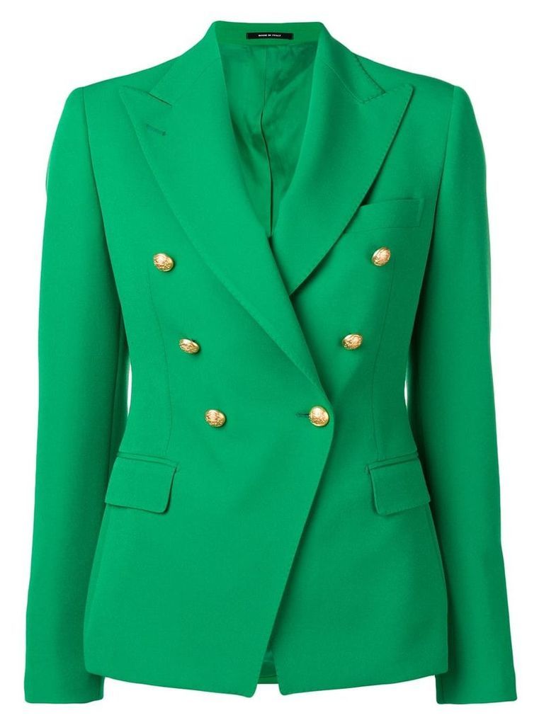 Tagliatore double-breasted blazer jacket - Green