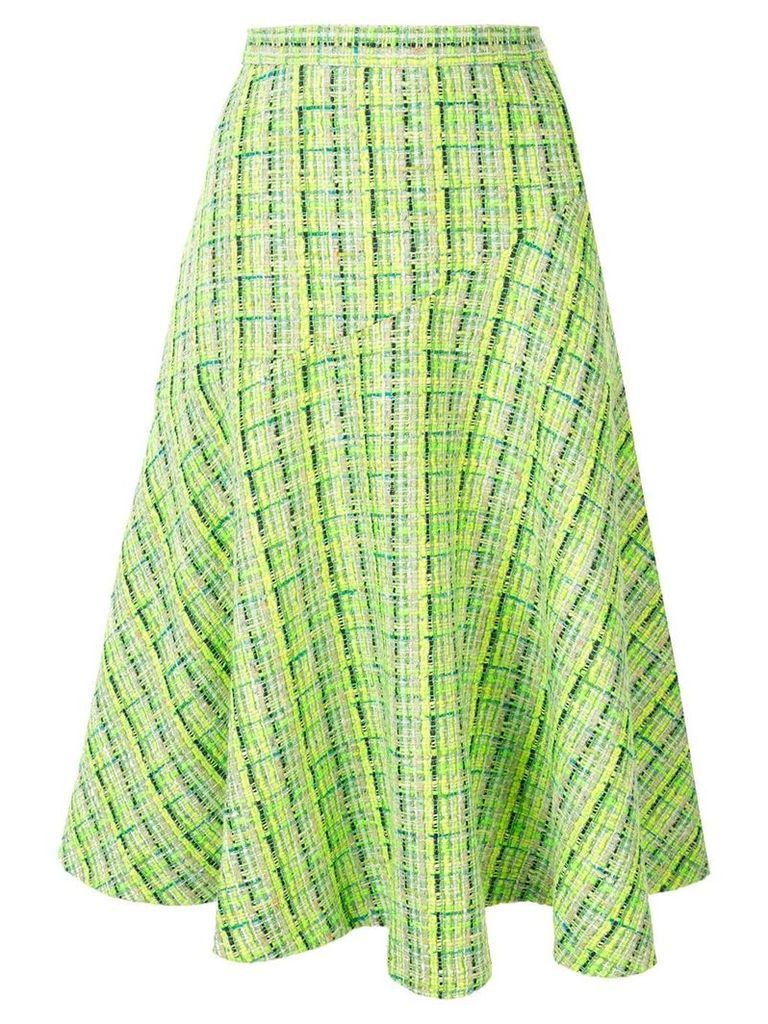 Delpozo A-line midi skirt - Green