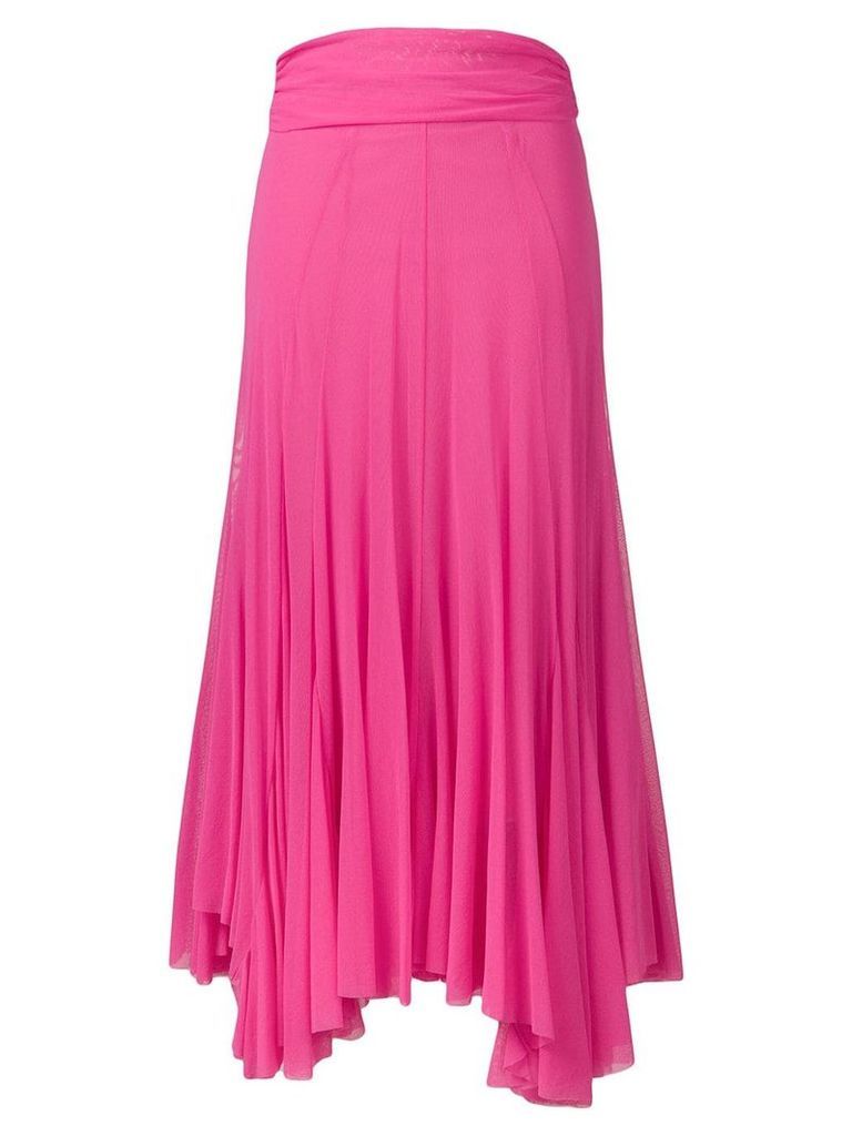 MSGM pink pleated skirt