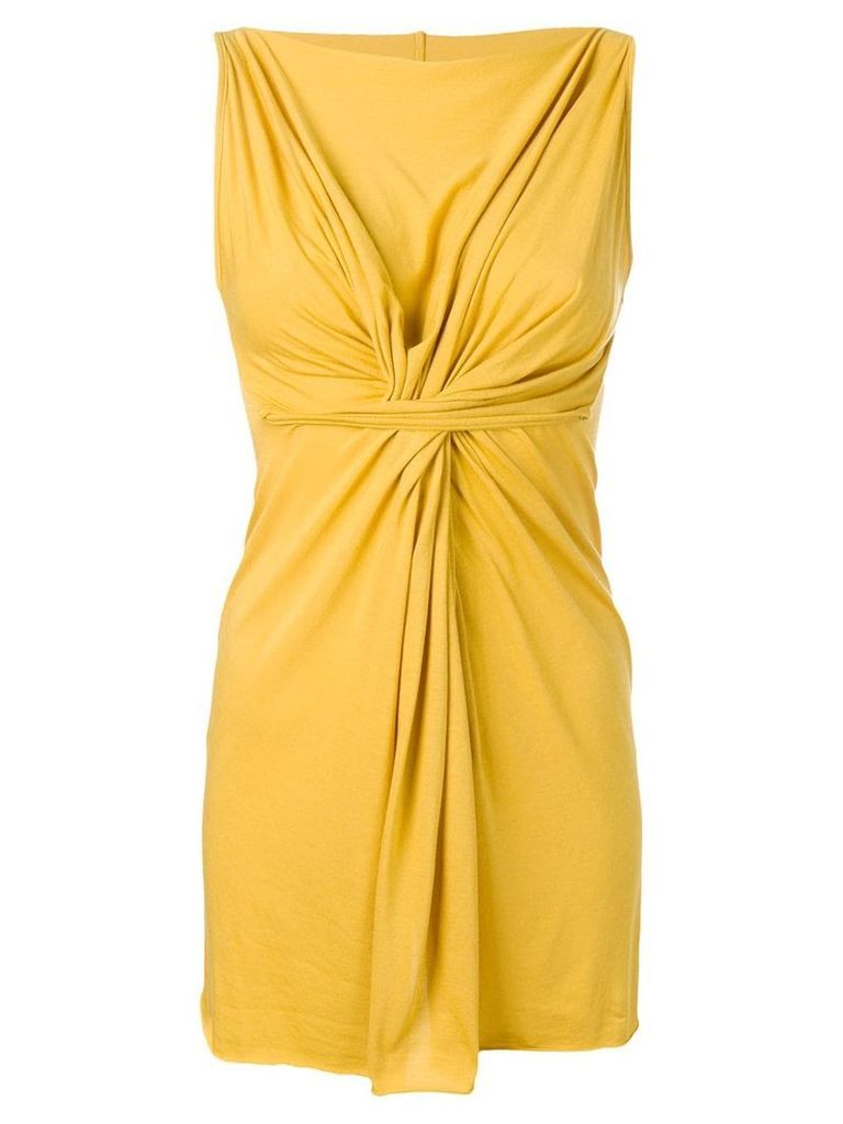Rick Owens Lilies gathered detail top - Yellow