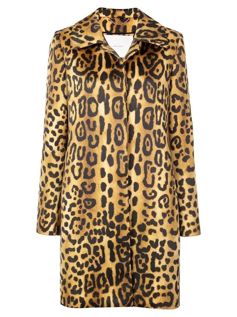 Adam Lippes leopard print coat - Multicolour
