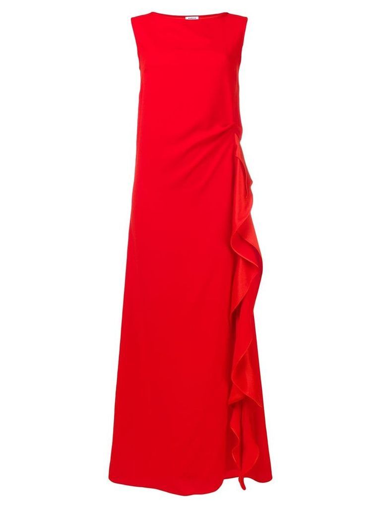 P.A.R.O.S.H. ruffle-trimmed long dress - Red