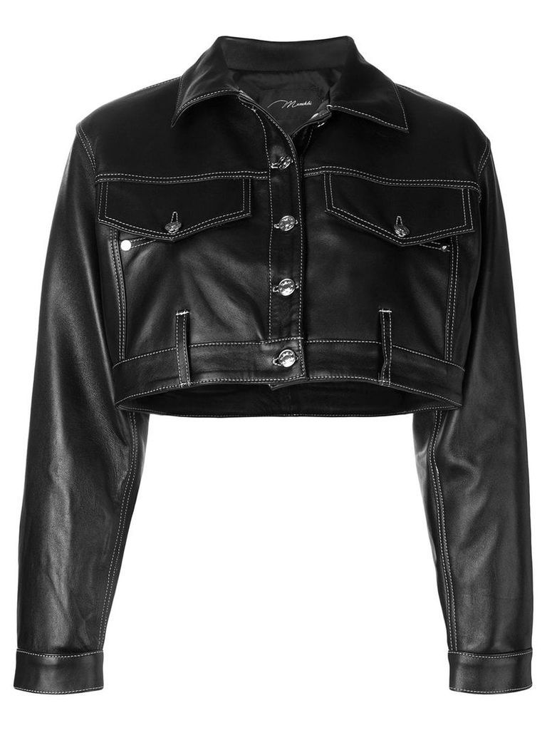 Manokhi short oversized jacket - Black