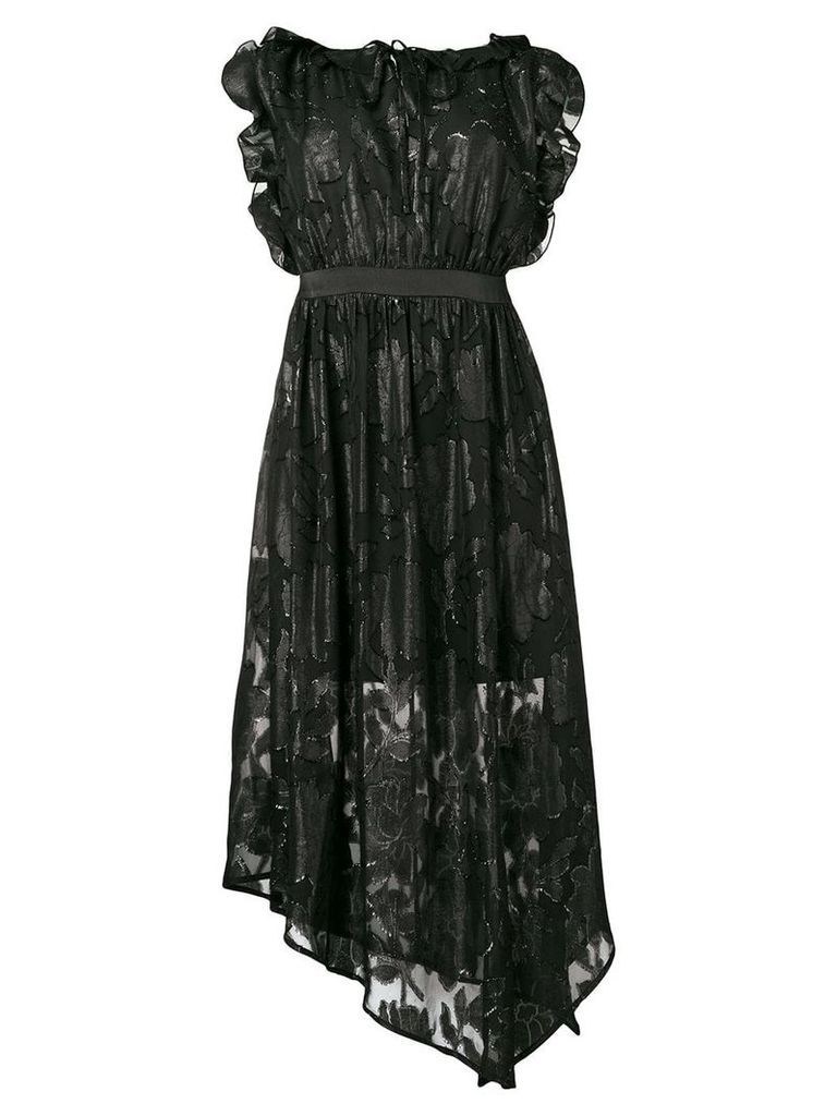 Three Floor floral matrix dress - Black