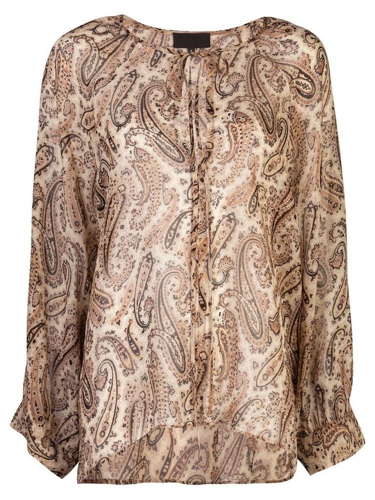 Nili Lotan paisley print blouse - Brown