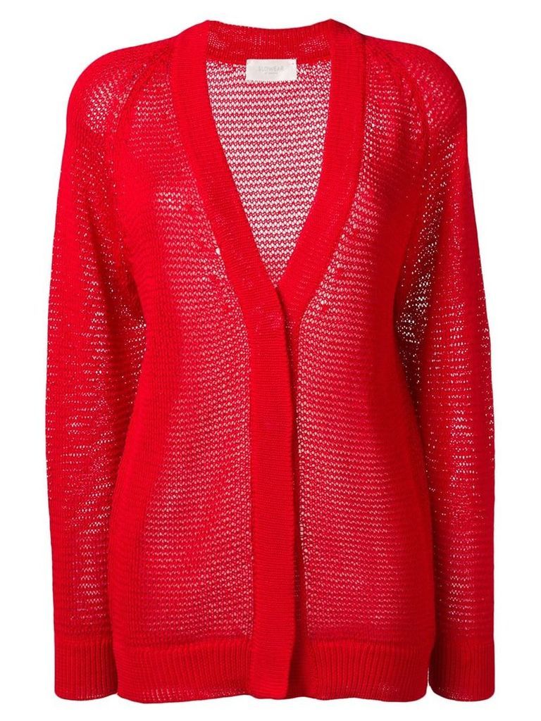 Zanone knit V-neck cardigan - Red