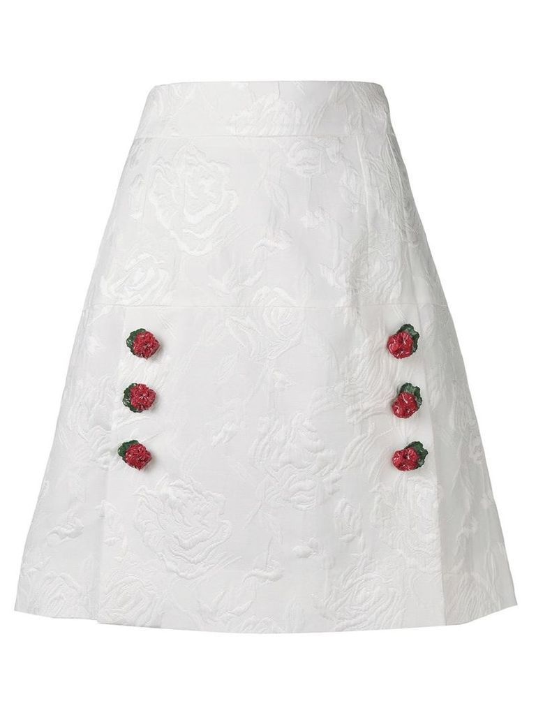 Dolce & Gabbana jacquard skirt - White