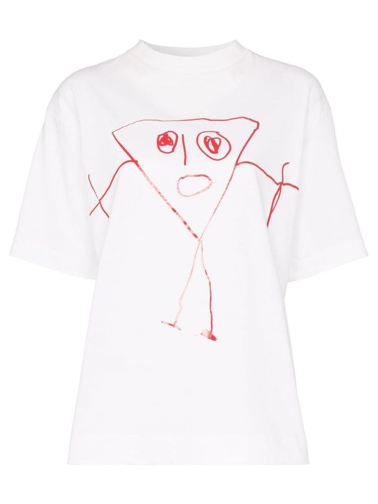 Plan C Sketch Print T-Shirt - White
