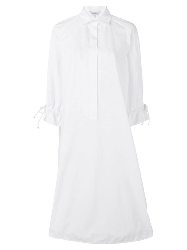 Max Mara ruffle sleeve tunic dress - White