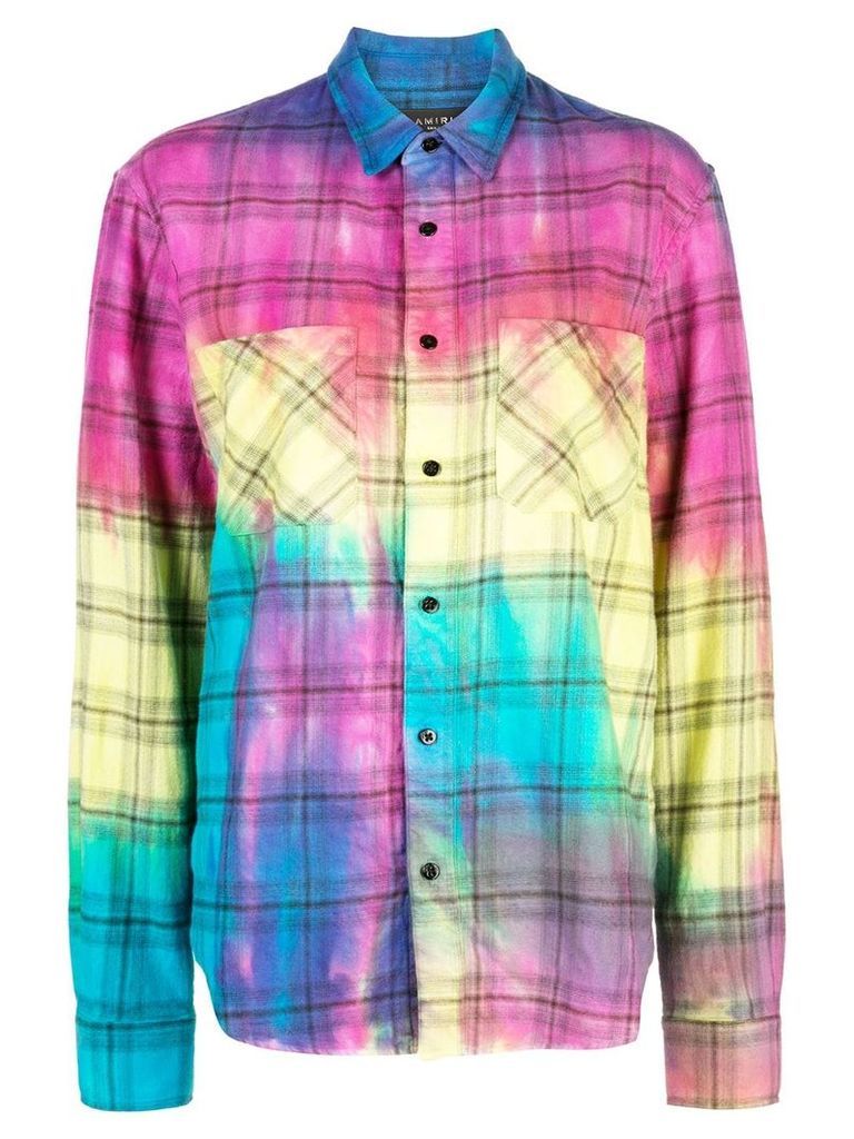 AMIRI rainbow plaid shirt - Multicolour