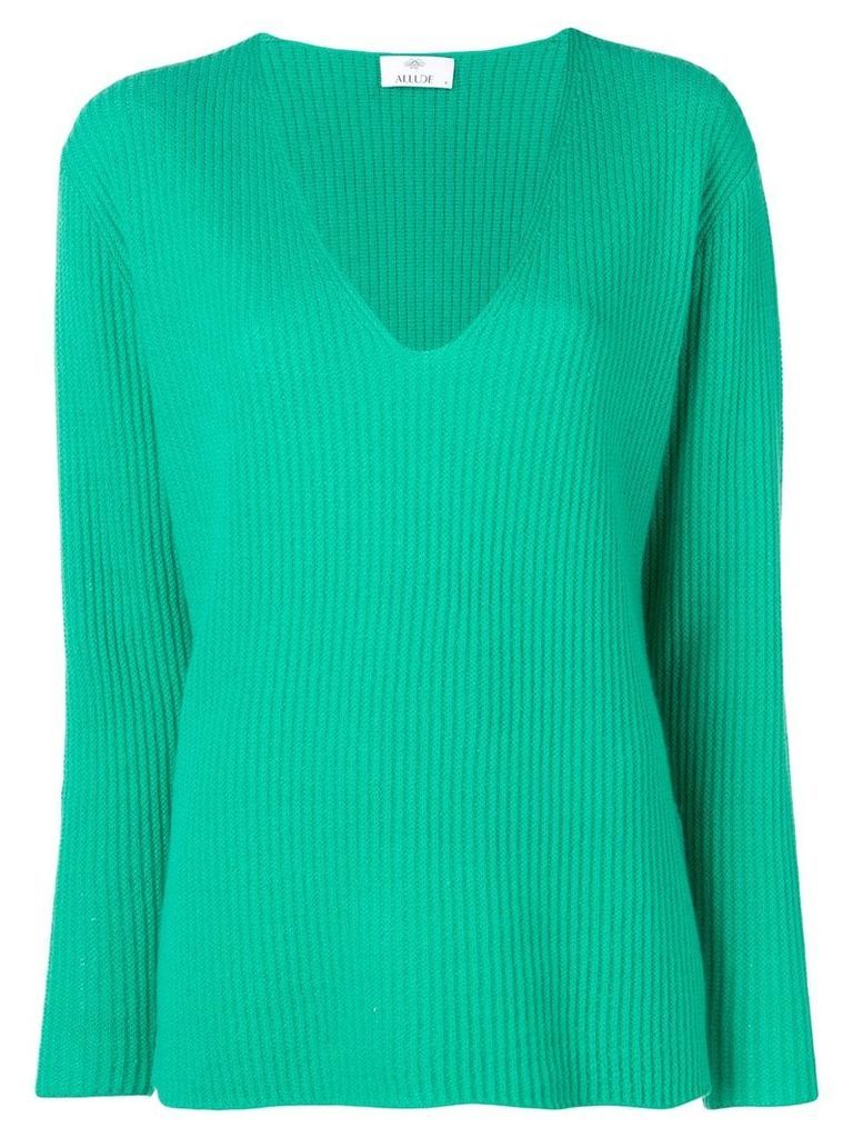 Allude ribbed jumper - Green