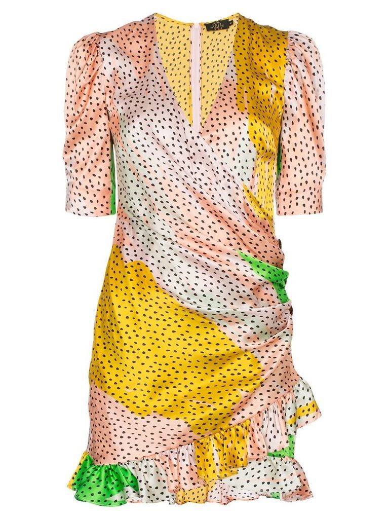 De La Vali Shanna Havanna silk wrap dress - 009 HAVANNA