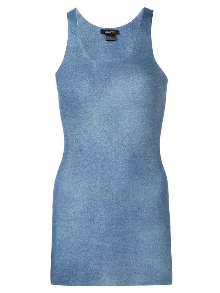 Avant Toi knitted tank top - Blue