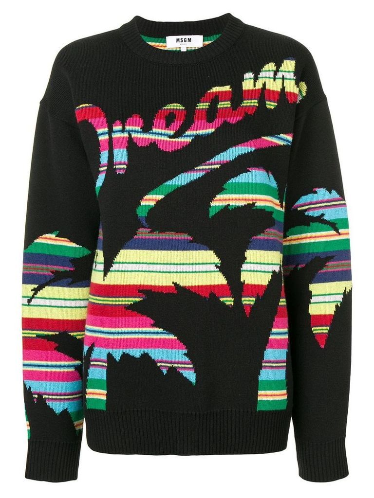 MSGM oversized Dream sweater - Black