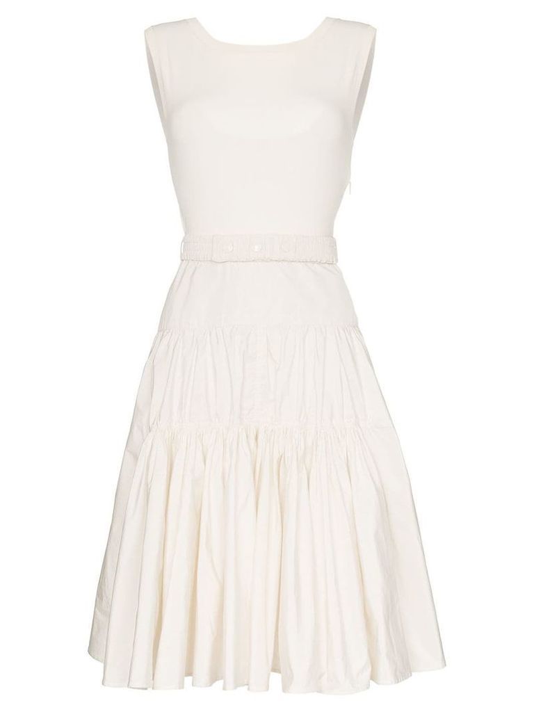 Moncler Belted midi-dress - White