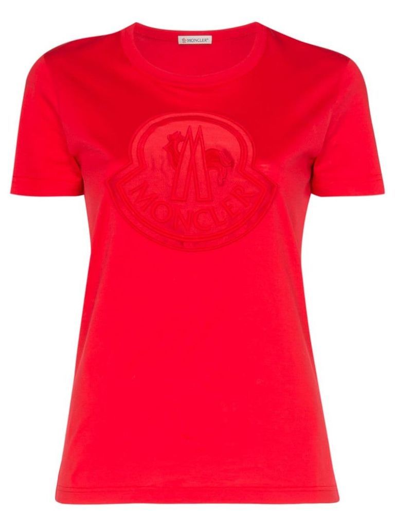 Moncler logo patch T-Shirt - Red