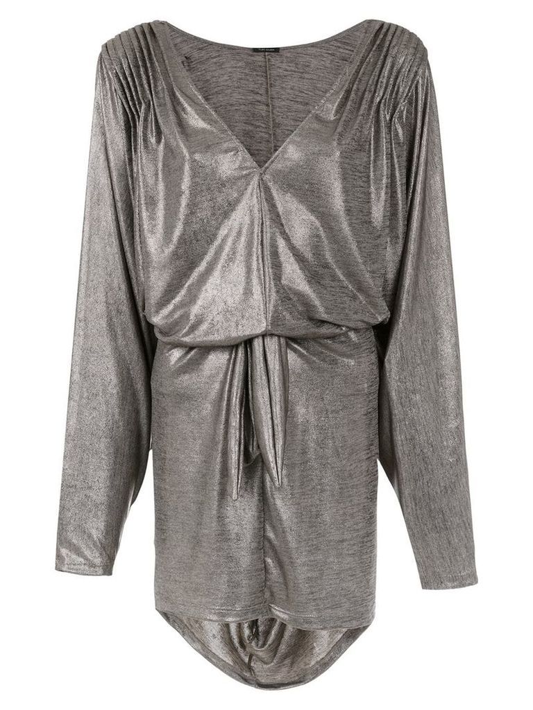 Tufi Duek metallic dress - Grey