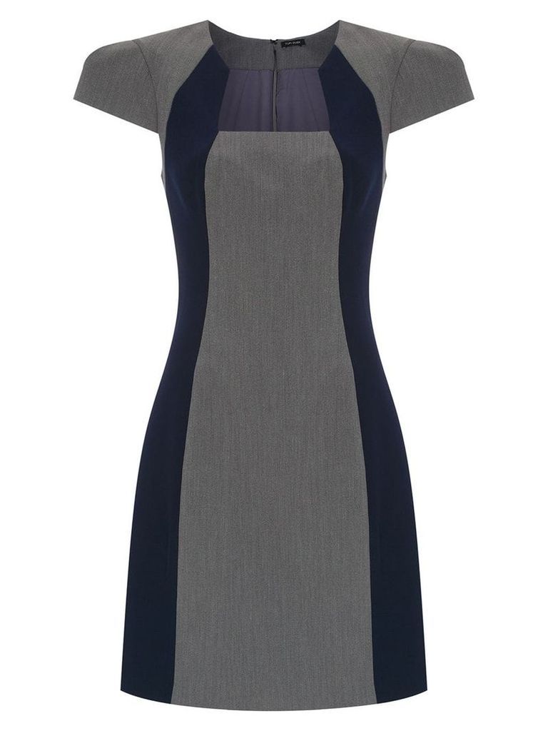 Tufi Duek panelled dress - Blue