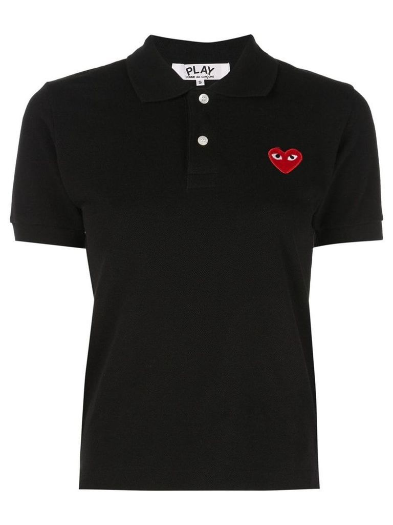 Comme Des Garçons Play heart logo polo shirt - Black