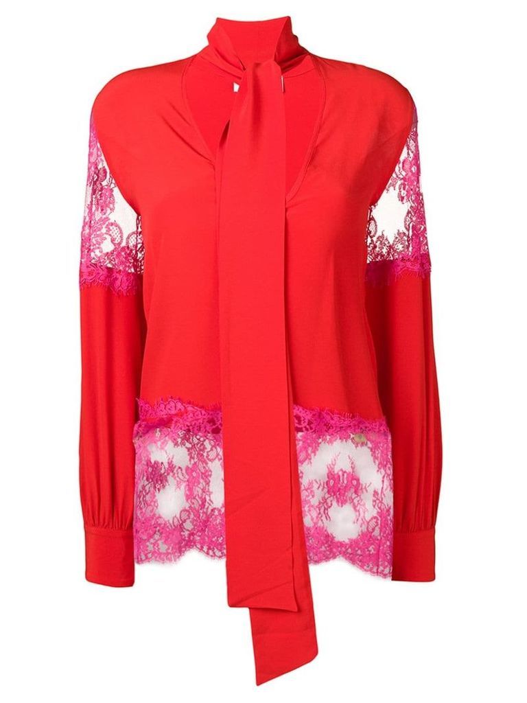 MSGM pussybow blouse - Red