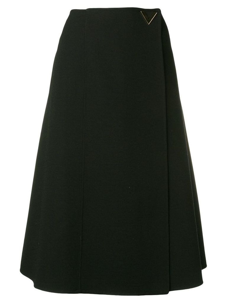 Valentino a-line midi skirt - Black
