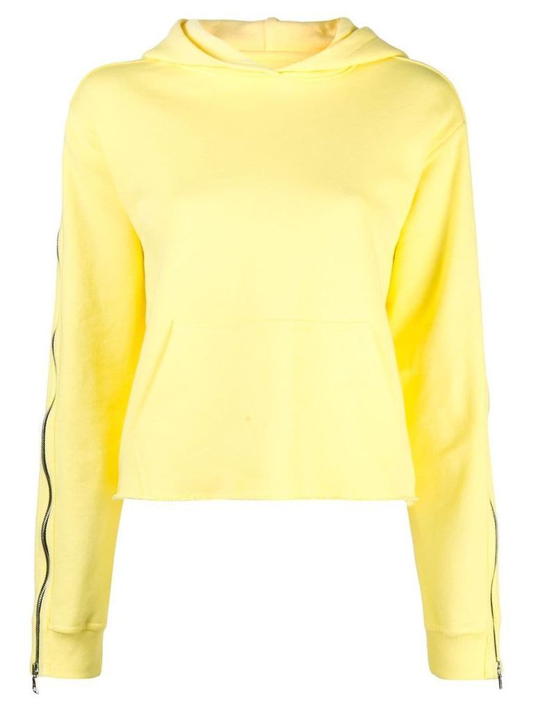 RtA contrast stripe hoodie - Yellow