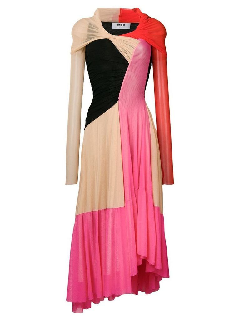 MSGM asymmetric dress - Pink
