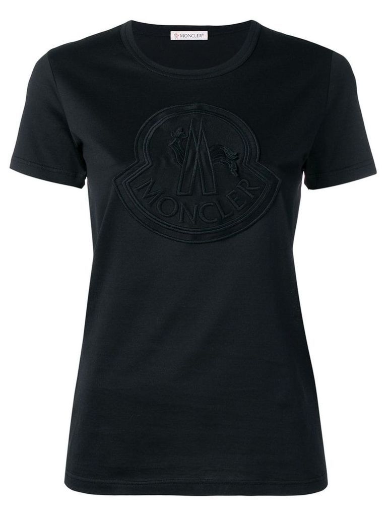 Moncler logo slim fit T-shirt - Black