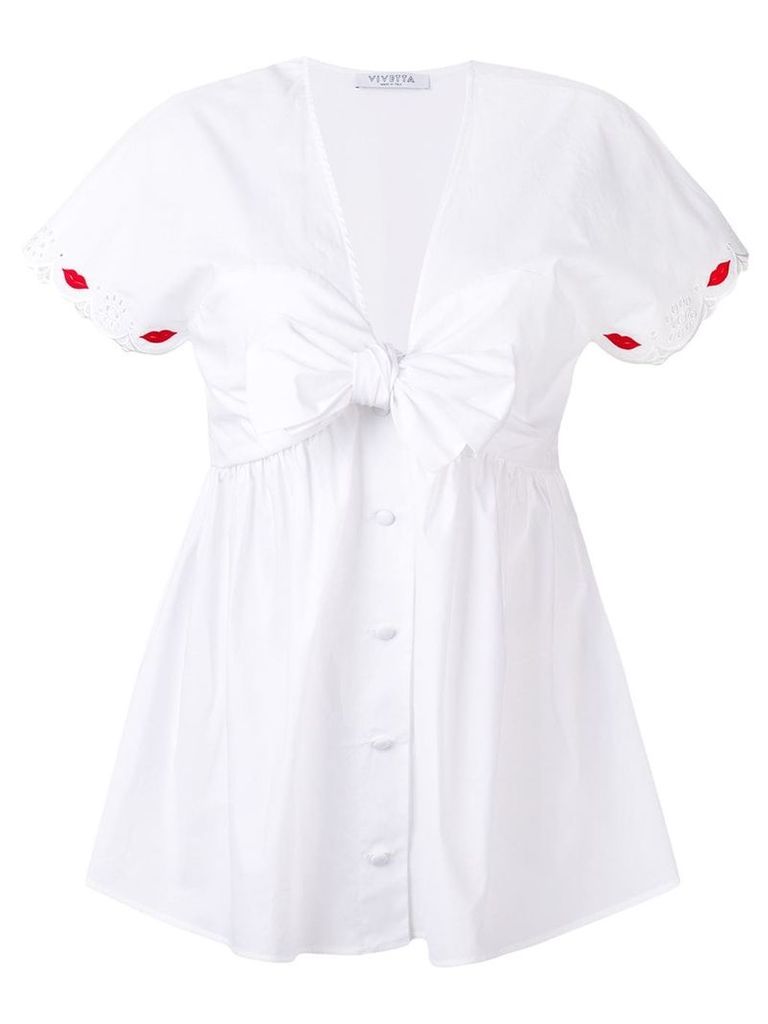 Vivetta bow detail blouse - White
