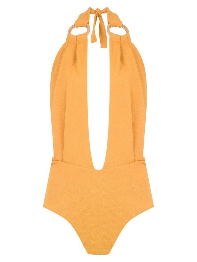Framed Malibu bodysuit - Yellow