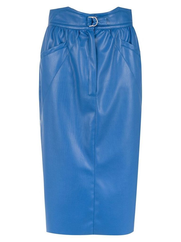 Framed Tulip midi skirt - Blue