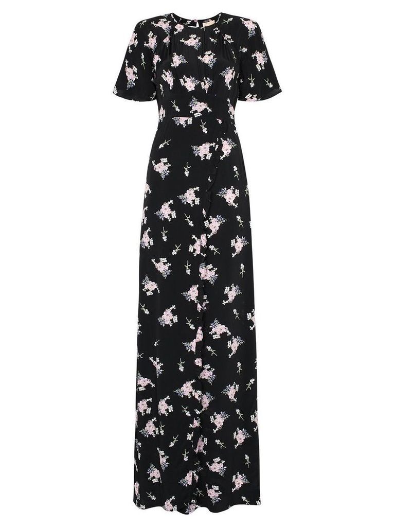 byTiMo small bouquet floral-print maxi dress - Black