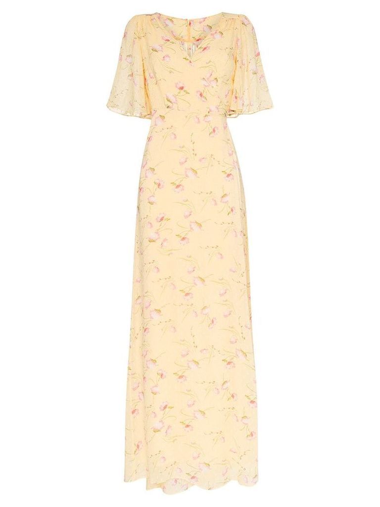 byTiMo Poppies floral-print maxi dress - Yellow