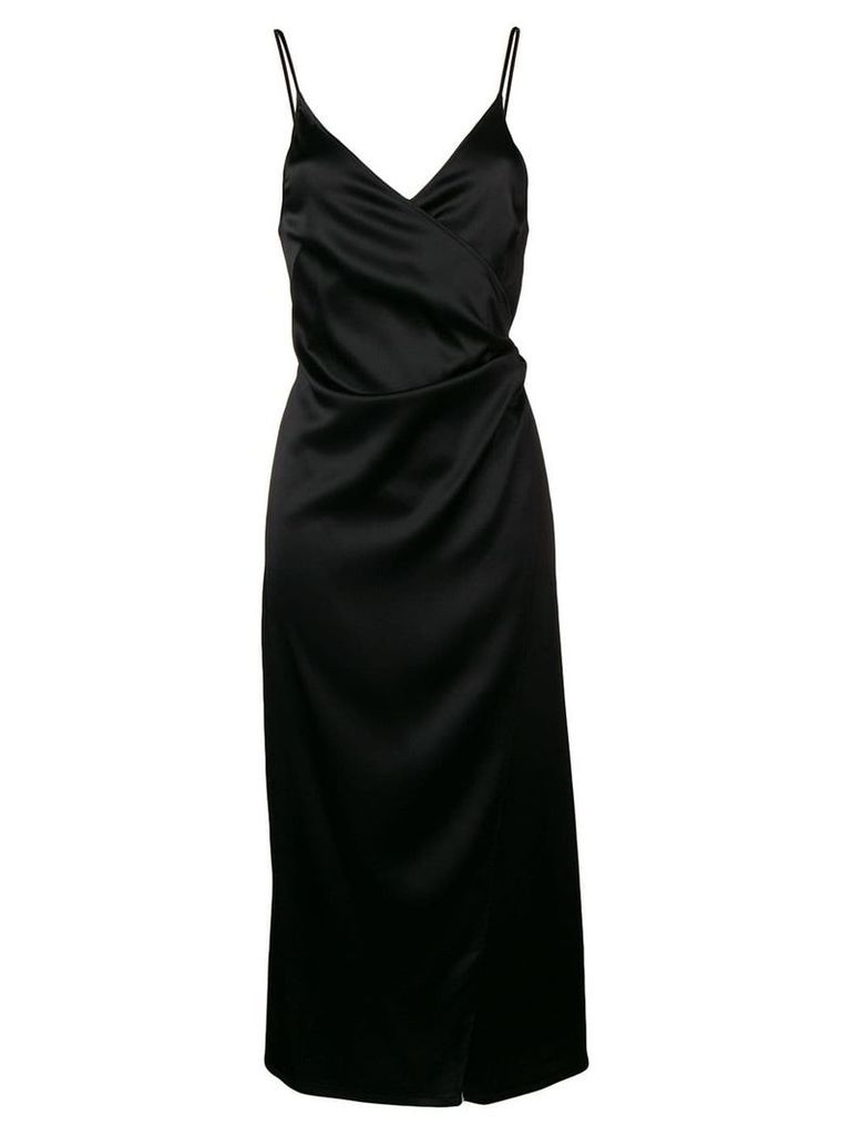 Ssheena wrap slip dress - Black