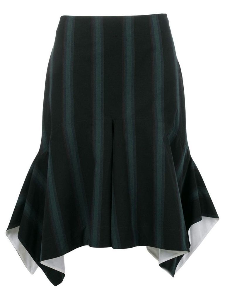 Calvin Klein 205W39nyc striped draped asymmetric skirt - Blue