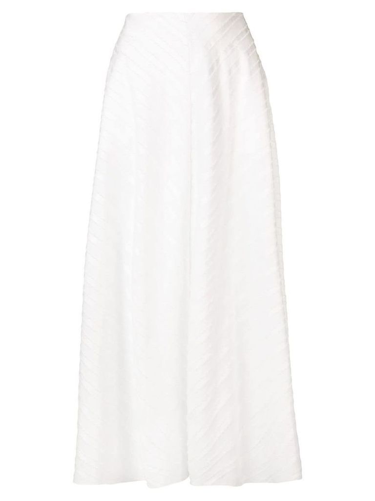 Fabiana Filippi fringed midi skirt - White