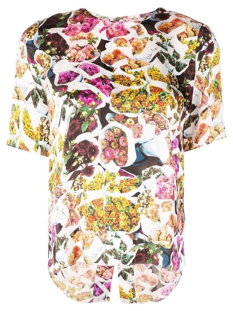 Adam Lippes floral print T-shirt - Multicolour
